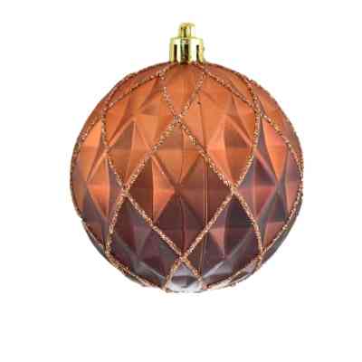 Елочная игрушка YES! Fun Ромб коричневый 8 см (972954) Винница