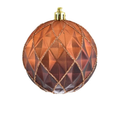 Елочная игрушка YES! Fun Ромб коричневый 8 см (972954) Винница - изображение 1