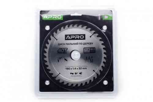 Диск пиляльний для дерева 190х32х40T APRO Рівне