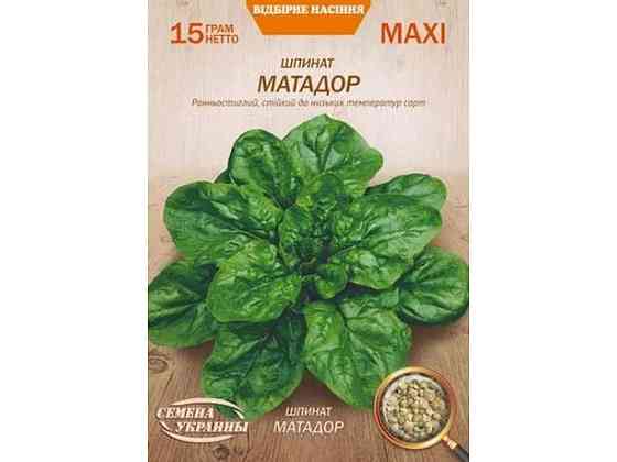 Максі Шпинат МАТАДОР 15г (10 пачок) (рс) ТМ НАСІННЯ УКРАЇНИ Київ