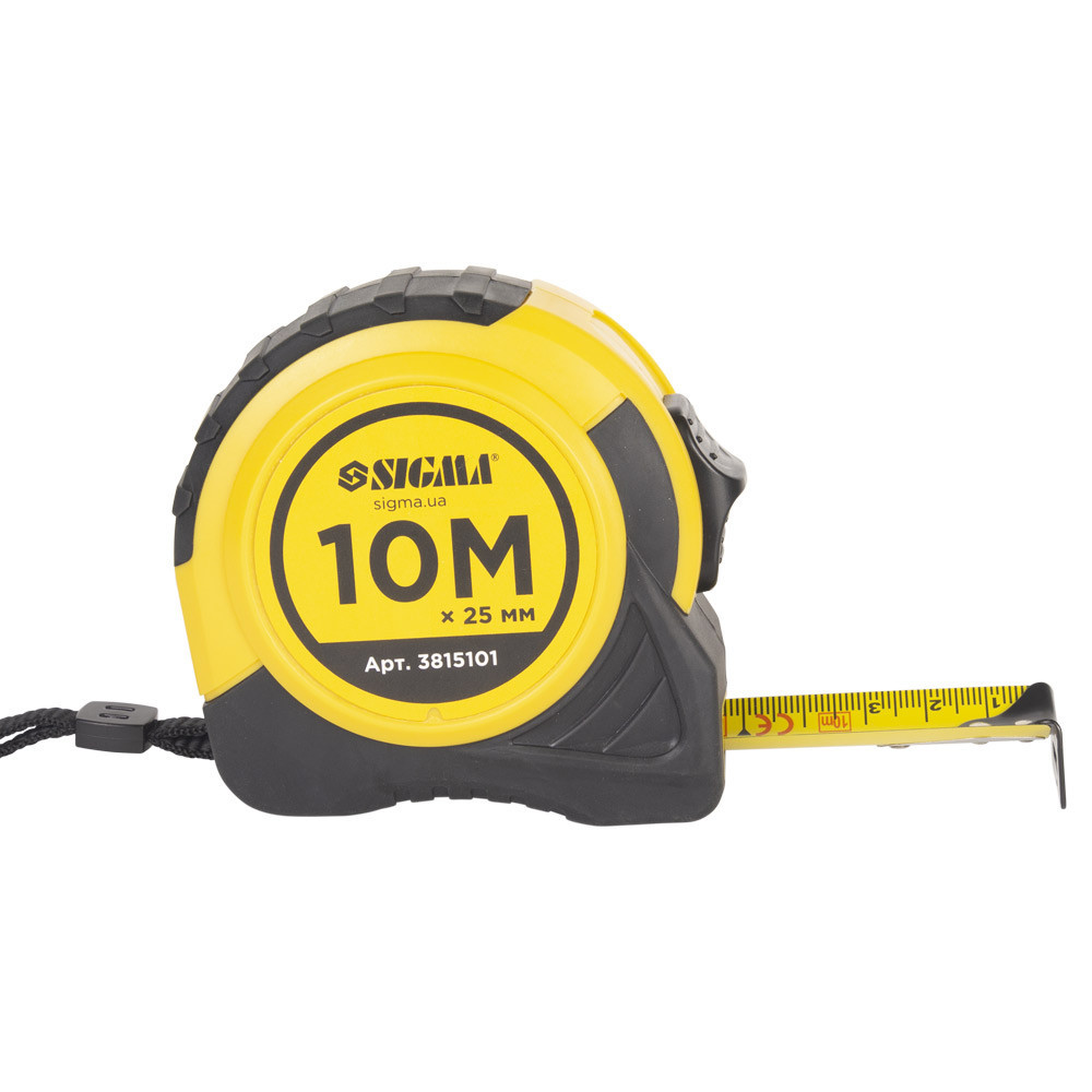 Рулетка Shiftlock 10 м×25 мм SIGMA (3815101) Київ - фото 2