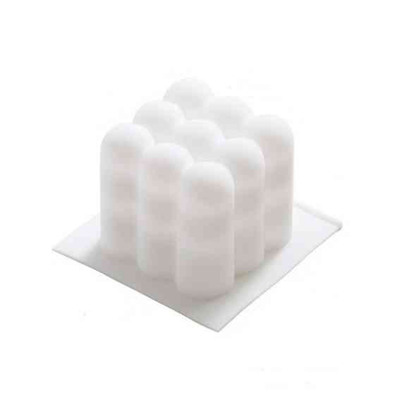 Форма для свечки силиконовая 6 на 6 см белый Киев