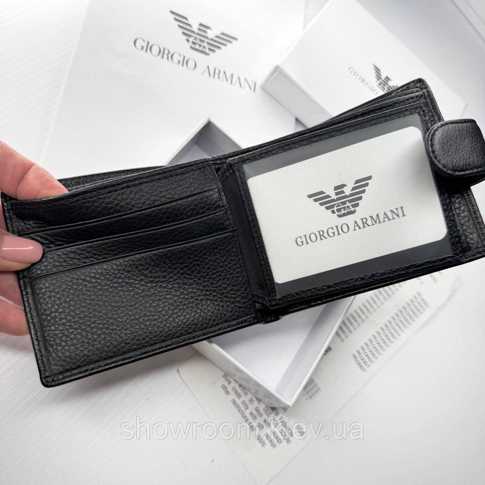 Брендовий гаманець із натуральної шкіри на застібці GA (6605) Київ - фото 4