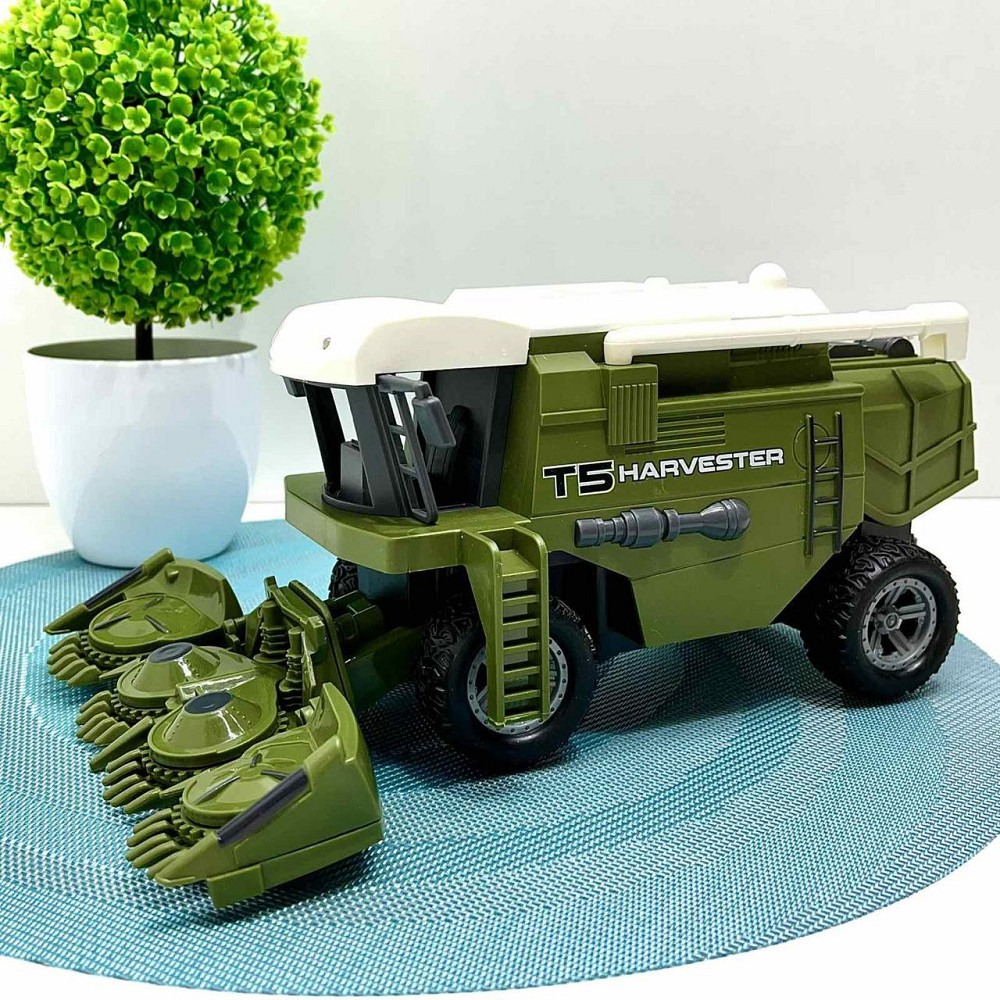 Комбайн на радіокеруванні LIMO TOY з гумовими колесами 21 см Зелений (M 4949) Чернігів - фото 2