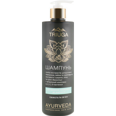 Шампунь Triuga Свіжість і об'єм Для волосся, схильного до жирності 500 мл (4820164640715) Вінниця - фото 1
