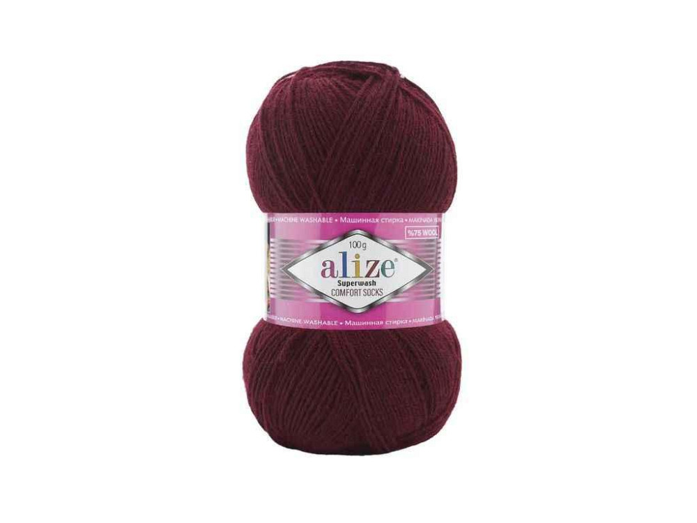 Пряжа Superwash Comfort арт.578 5шт/уп красный 25% полиамид 75% шерсть 100г 420м ТМ ALIZE Киев - изображение 1