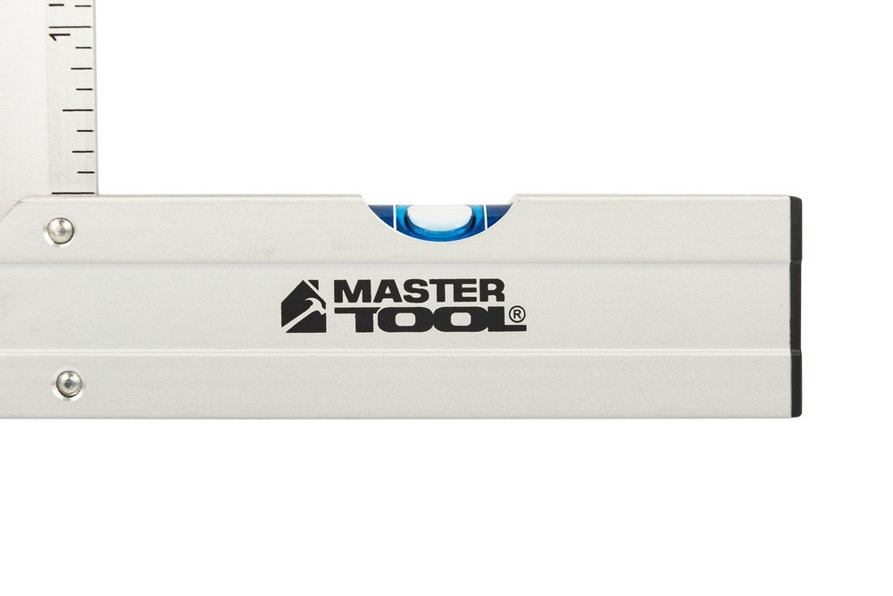 MASTERTOOL Кутник будівельний алюмінієвий MASTERTOOL 300 мм ручка Al з капсулою 0,5 мм/1м 30-43 Київ - фото 4