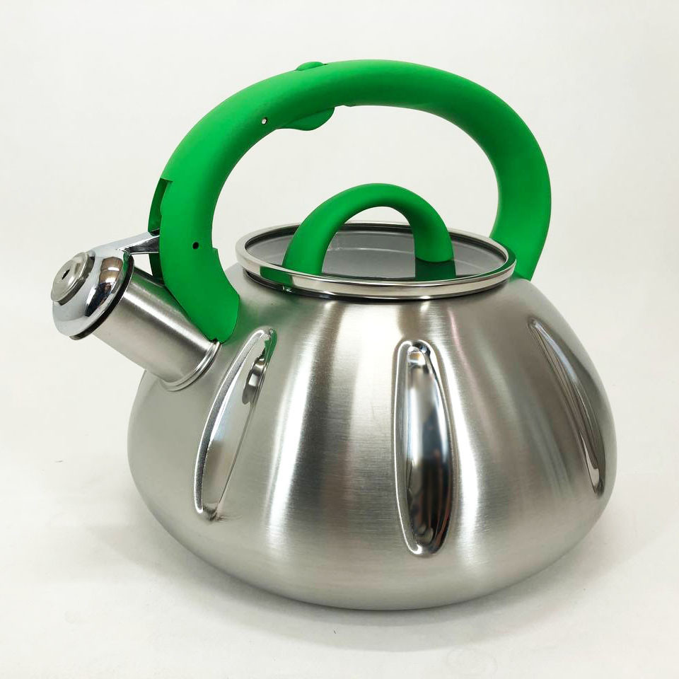 Чайник со свистком с удобной нейлоновой ручкой, Чайник для плиты со свистком для чая TW-12 Львов - изображение 6