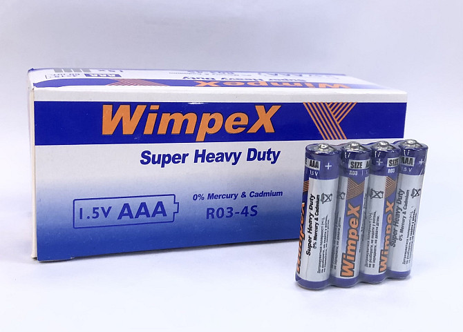 Батарейка сольова Wimpex R3P/AAA 4pcs SHRING (60 шт/уп) (60/2160) Київ - фото 1