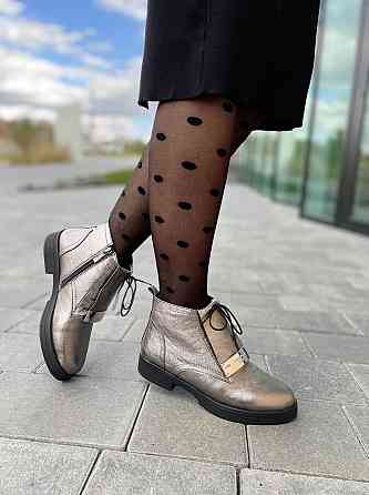 Olli Ботинки OLLI графит натуральная кожа зима 36р.-23.5см. 37р.-24см. (3257) Коломия