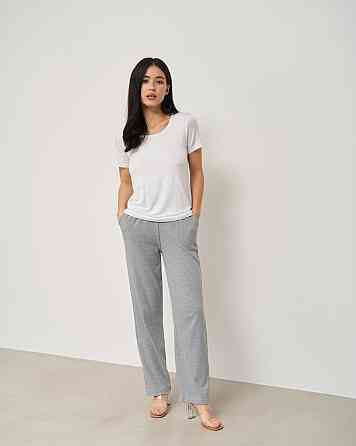 Футболка з віскози жіноча — Білий, Чорний — Ozkan 26976 L Київ