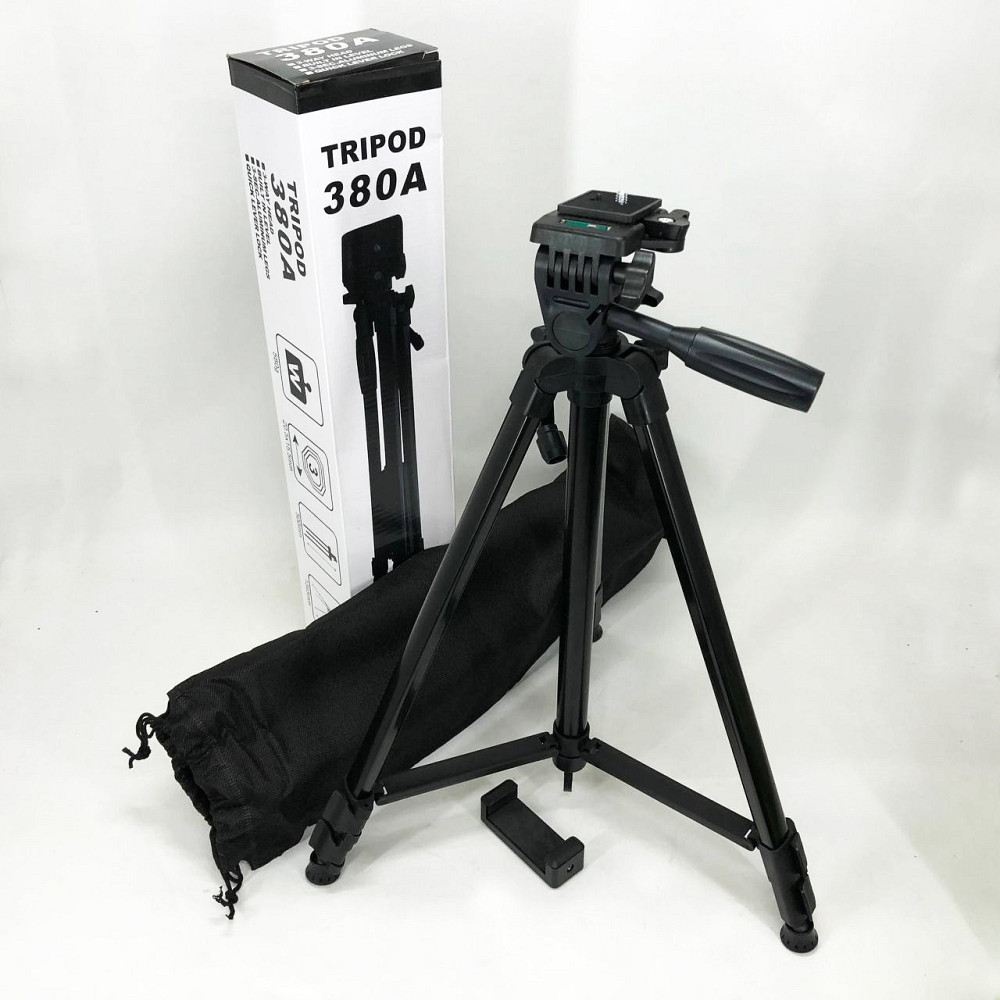 Штатив для съемки с телефона TriPod 380A 0.50-1.35м, Штатив для монокуляра, Штатив ZE-926 для блоггера Киев - изображение 2