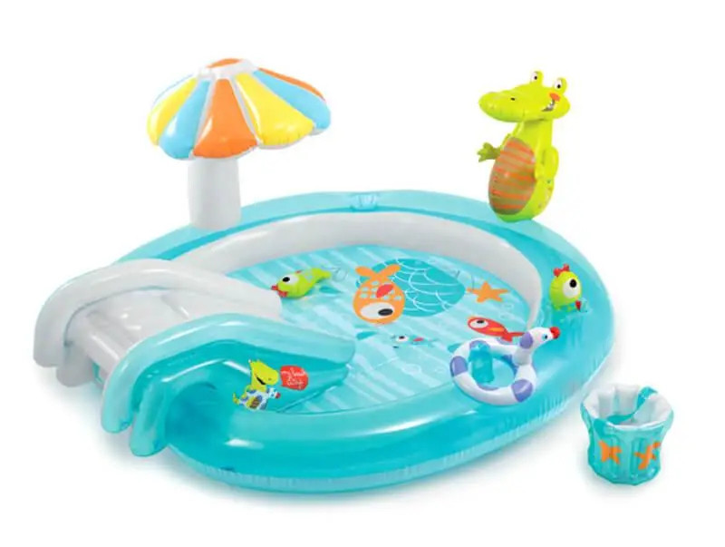 Надувной игровой центр бассейн с горкой 201 х 170 см. Intex 57165 Киев - изображение 1