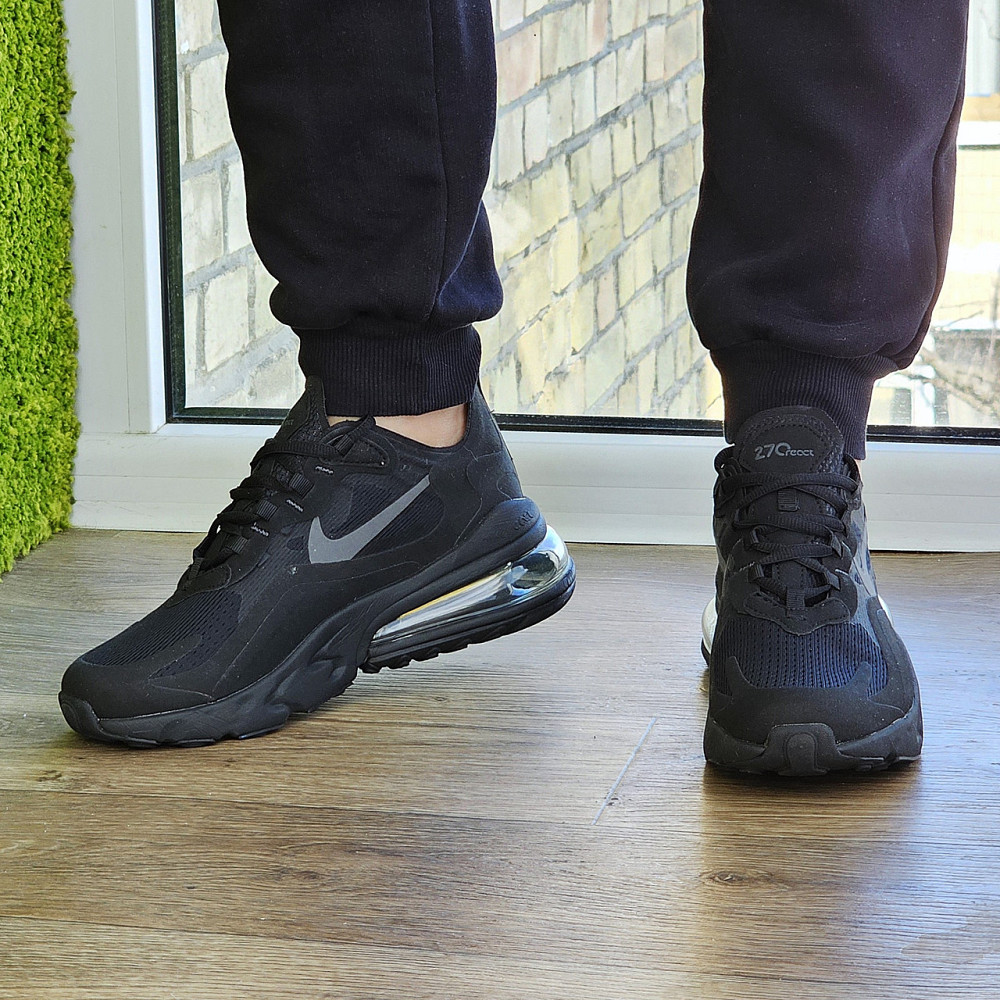 Кросівки Nike 270 Сіточка Чоловічі Чорний Найк з Амортизацією Літні (розміри: 41,42,43,44,45) Відео Огляд Дніпро - фото 9