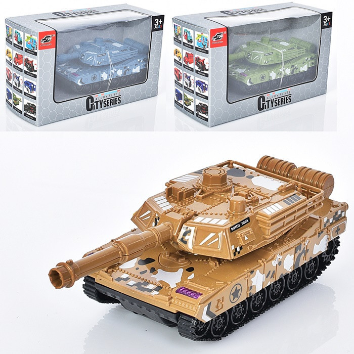 Модель танк пласмасовий синій в коробці Київ - фото 1