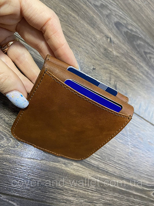 Компактный мужской кошелек коричневого цвета ручной роботы Lumberjack style Киев - изображение 7