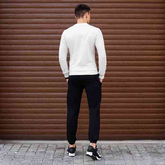 Світшот чоловічий однотонний молочний Pobedov 001 Київ