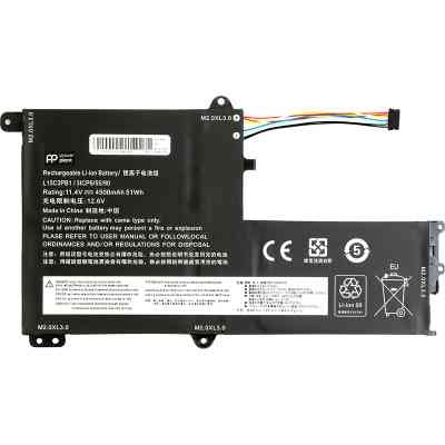 Акумулятор до ноутбука Lenovo Flex 5-1470 (L15C3PB1) 11.4V 4500mAh PowerPlant (NB480937) Вінниця