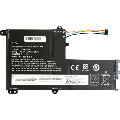 Акумулятор до ноутбука Lenovo Flex 5-1470 (L15C3PB1) 11.4V 4500mAh PowerPlant (NB480937) Вінниця - фото 1