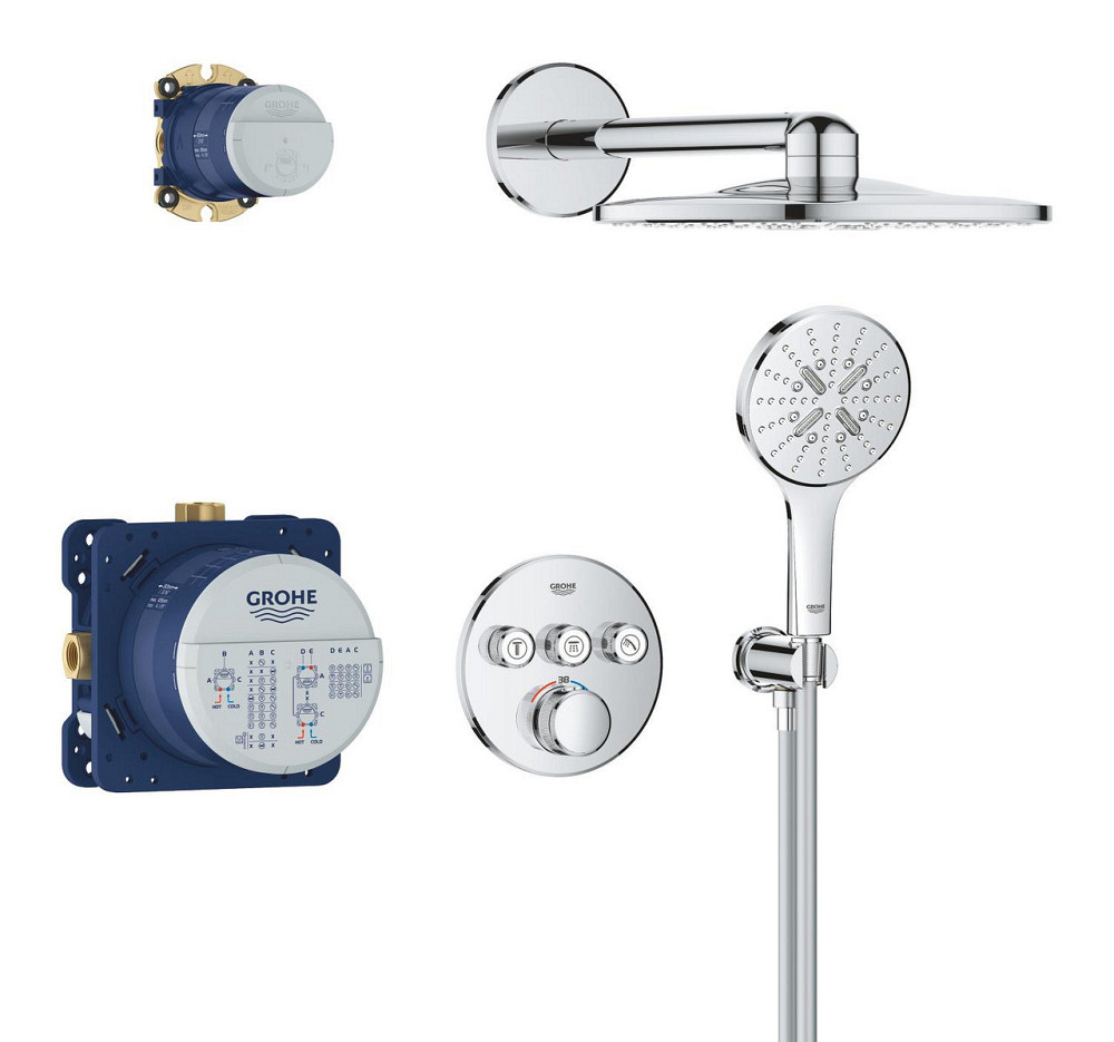 Душова система прихованого монтажу з термостатом Grohe Grohtherm SmartControl   ( 34863000 ) 20032 Харків - фото 3
