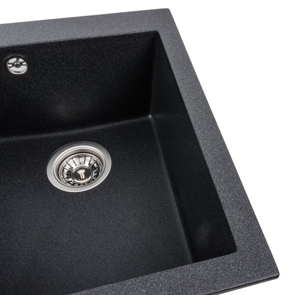 Гранітна мийка для кухні VALESO SOKIL 4150 матова Карбон Коломыя - изображение 4