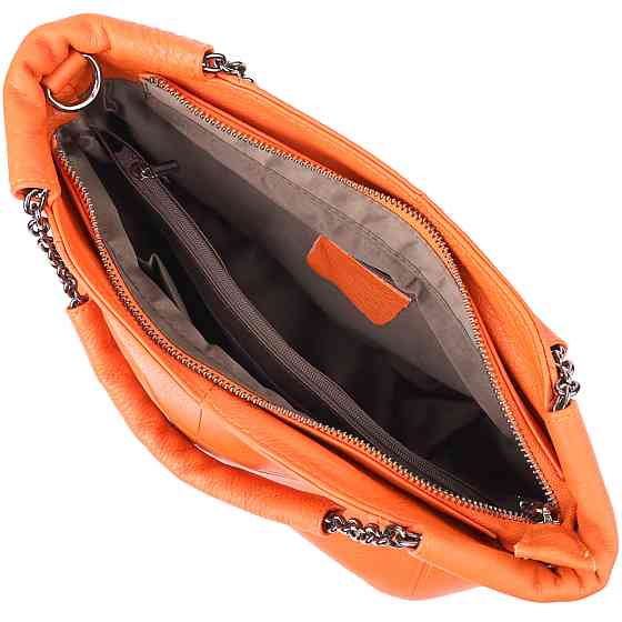 Сумка для жінок з натуральної шкіри Vintage 22990 Помаранчевий Київ