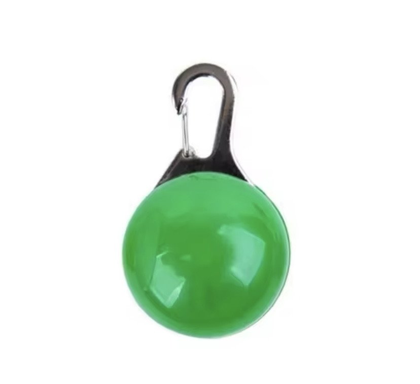 Светящийся брелок на ошейник для собак или котов, имеет три режима свечения зеленый Киев - изображение 1