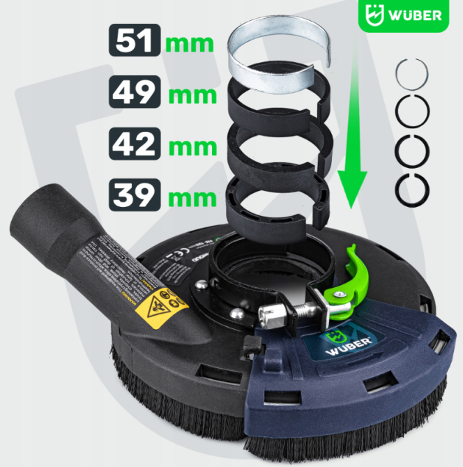 Пилозахисний кожух для КШМ 115-125мм Wuber (Польща) Київ - фото 9