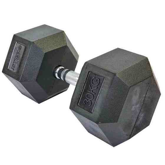 Гантель 30 кг цільна шестигранна гексагональна Zelart Київ