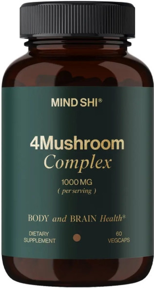 Комплекс грибів для імунітету Mind Shi 4Mushroom Complex 1000 mg 60 капс Київ - фото 1