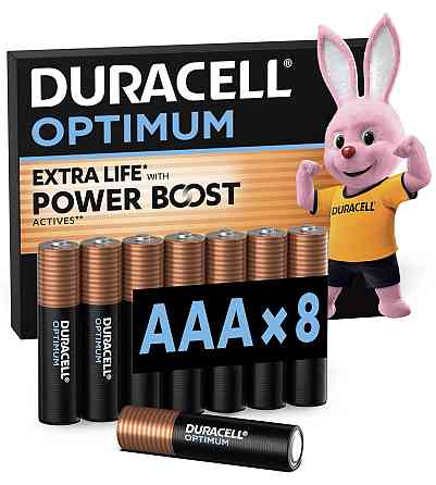 Лужні батарейки Duracell Optimum AAA, 8 шт. (6835423) Київ