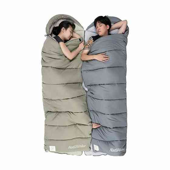 Спальник з капюшоном Naturehike M400 NH20MSD02, down cotton, сірий Київ