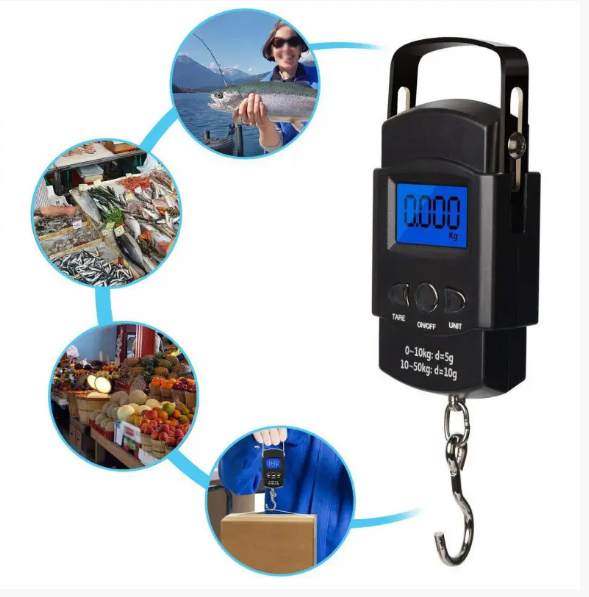 Електронні ваги Кантерні WH A08 MX-501/WH-A08 на батарейках до 50 кг для зважування Одеса - фото 1