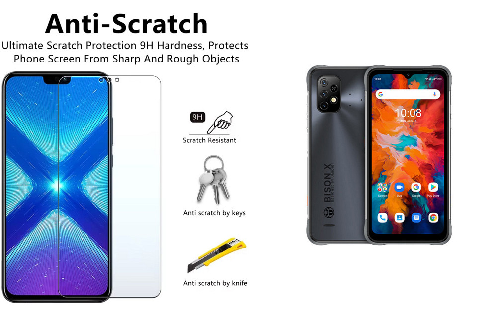 Защитное стекло NeoGlass для UMIDIGI Bison X20 – ультрапрозрачное и устойчивое Киев - изображение 1