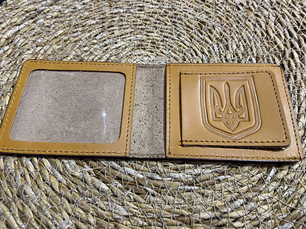 Обкладинка на посвідчення СВР (служба зовнішньої розвідки) Жовтий Київ - фото 3
