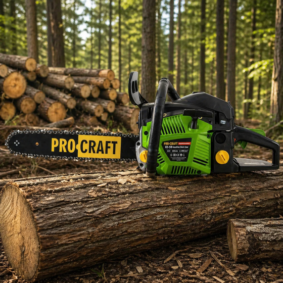 Бензопила Procraft GS50 40/45 см 2 шини 2 ланцюга,Пила ланцюгова 49.3 куб.см,Професійні бензопили Львів