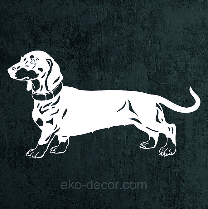 Декоративне настінне Панно «Такса», Декор на стіну 50*28 см, Білий Київ - фото 6