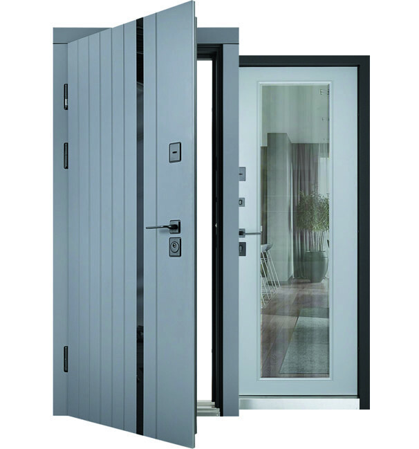 Входная дверь Abwehr Megapolis MG3 Selena 583/544 Асфальт + Серый шифер 960*2050 мм Входная дверь с зеркалом Киев - изображение 3