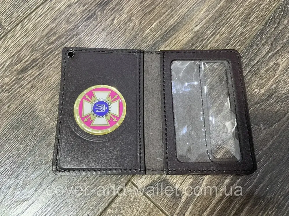 Шкіряна обкладинка ДССЗЗІ держспецзв'язок з пластиковим шевроном Київ - фото 6