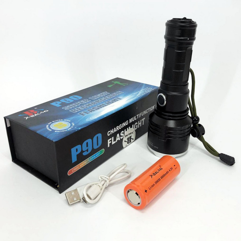 Акумуляторний ліхтар для домашнього використання X-Balog, Світлодіодний міцний ліхтарик DY-69 Львів - фото 10