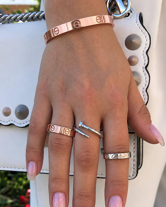 Cartier Love браслет с отверткой в нежном розовом золоте | Без цирконов | Очень стильный, идеально на каждый день Одесса - изображение 9