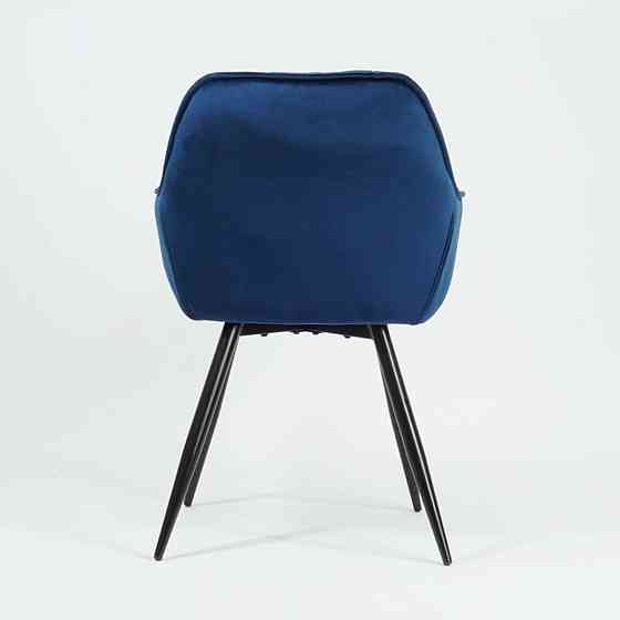 Стілець CHERRY VELVET чорний каркас/синій BL.86 Київ