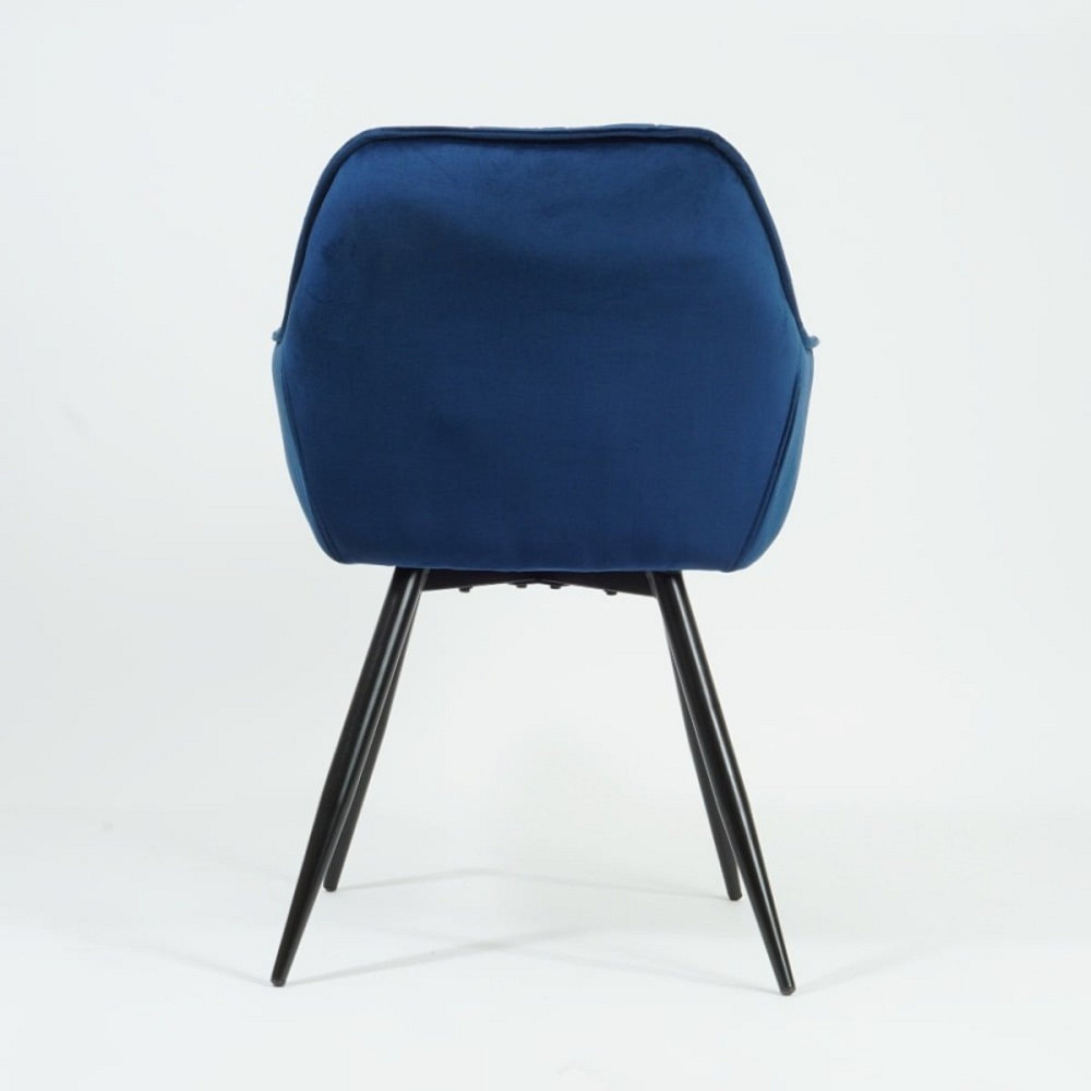 Стілець CHERRY VELVET чорний каркас/синій BL.86 Київ - фото 5