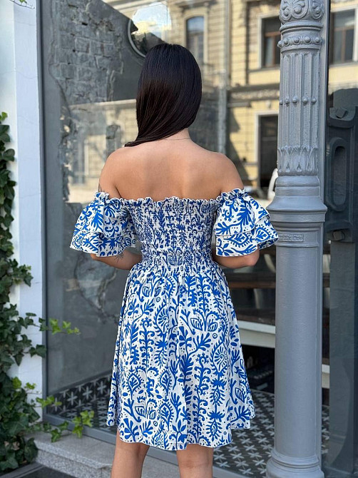 Жіноча легка принтована сукня з турецького батисту Одеса - фото 3