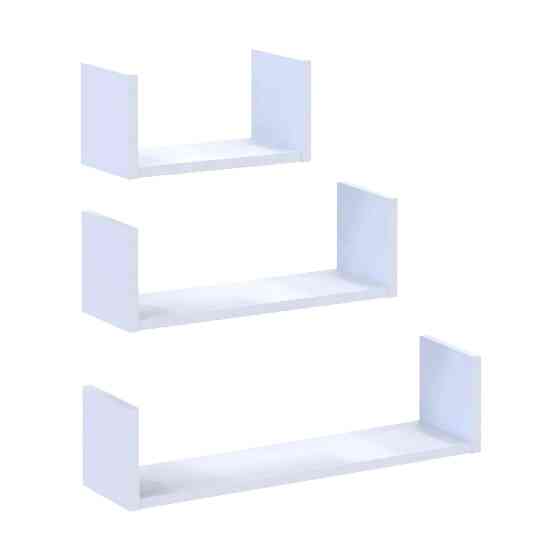 Комплект полиць Doros Філ Білий 3 шт. 30/45/60х15х15 DRS-011612 Дніпро