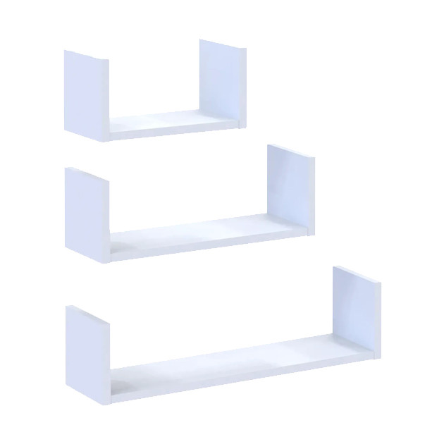 Комплект полиць Doros Філ Білий 3 шт. 30/45/60х15х15 DRS-011612 Дніпро - фото 6