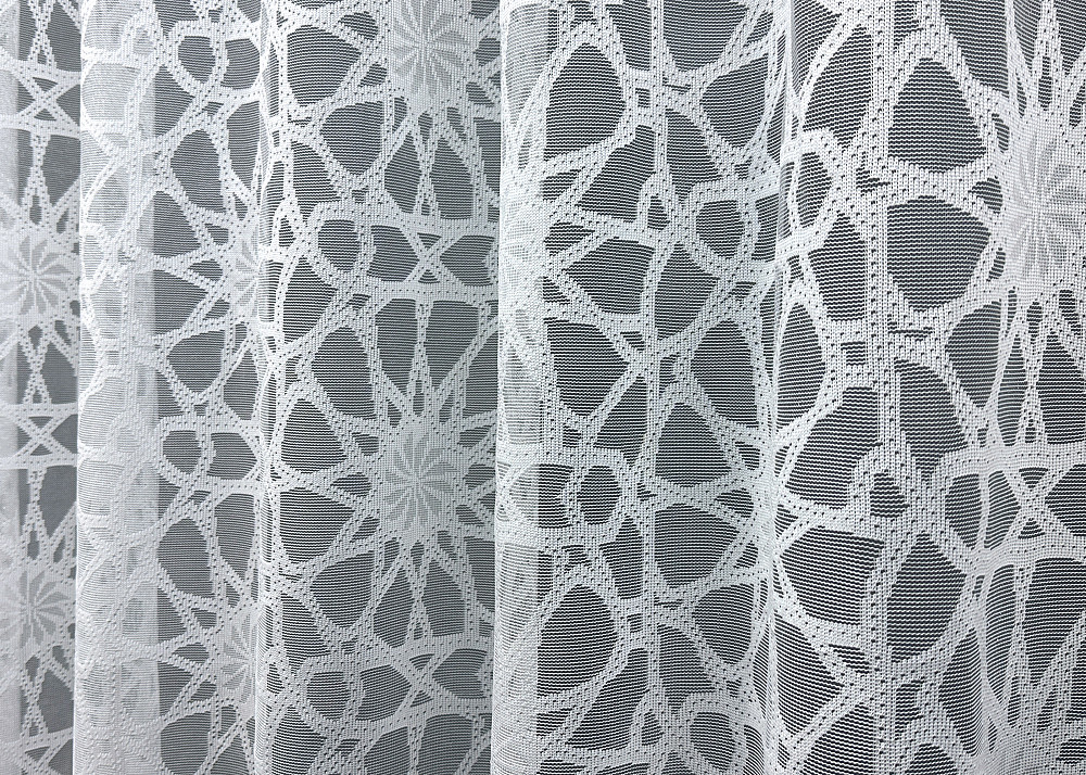 Тюль жаккард, цвет белый 1605т Киев - изображение 4