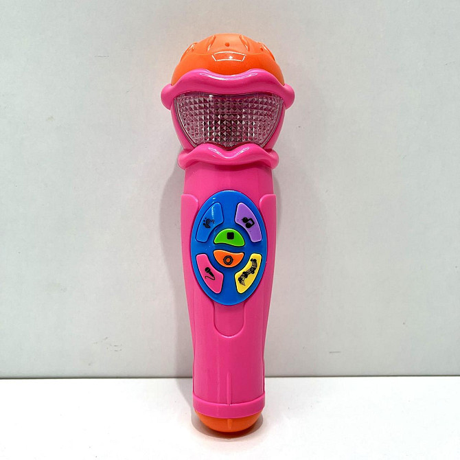 Мікрофон Limo Toy музичний дитячий 19см Рожевий (7043 UA) Чернигов - изображение 2
