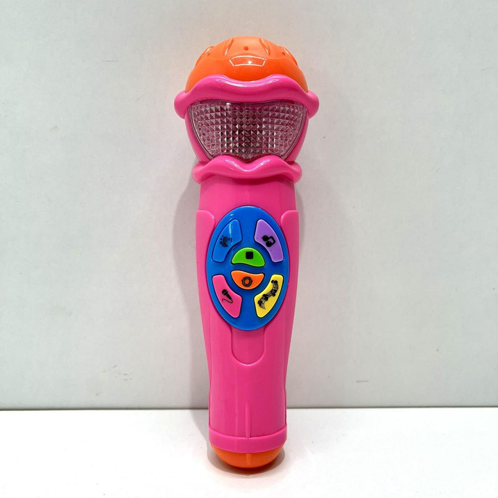 Мікрофон Limo Toy музичний дитячий 19см Рожевий (7043 UA) Чернігів - фото 2