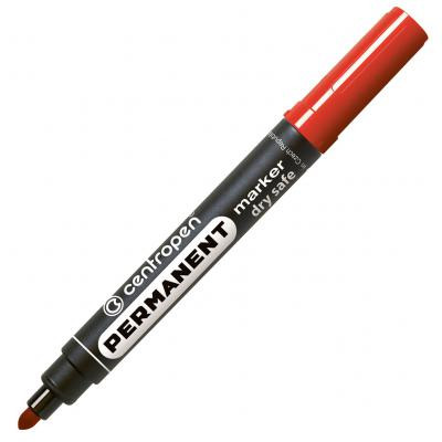 Маркер Centropen Permanent Dry Safe 8510 2,5 мм, round tip, red (8510/02) Винница - изображение 1